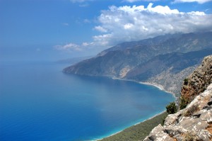 Randonnée sur la côte en Crète